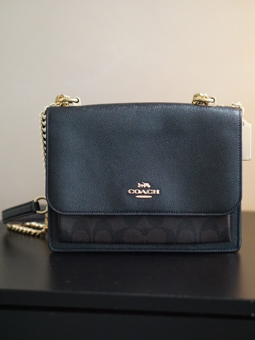 COACH Klare Crossbody bag Signature coated canvas